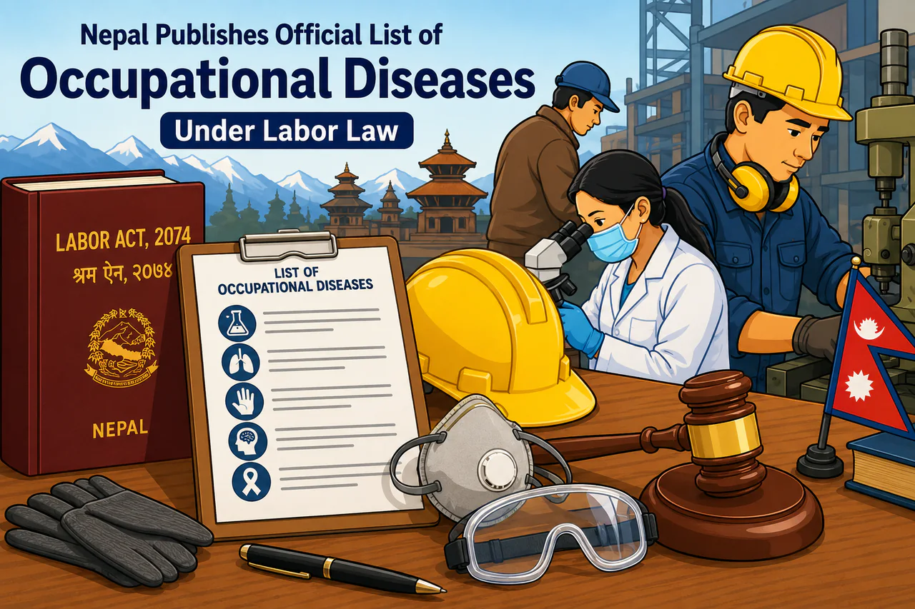 Occupational diseases recognised under Nepal labour law